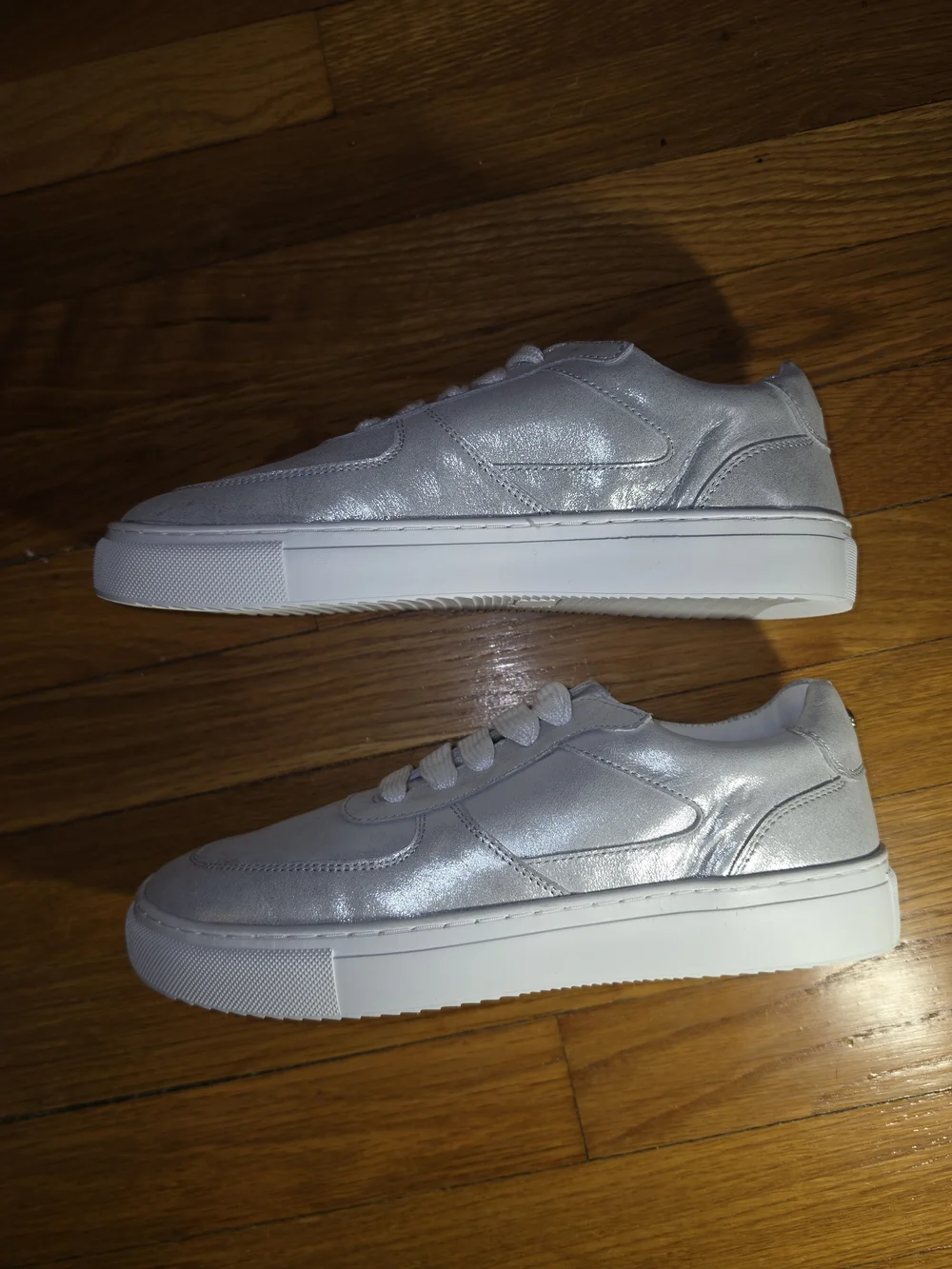 Sargasso & Grey Emma Silver Leather Sneakers 8